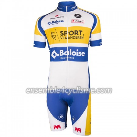 Tenue Maillot + Cuissard à Bretelles 2018 Sport Vlaanderen-Baloise N001